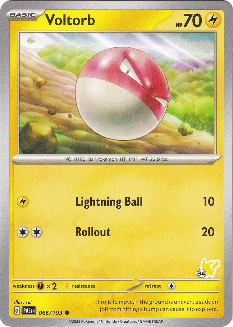 Image for Voltorb - Pikachu 34 (Battle Academy 2024) (066/193) - Pokemon