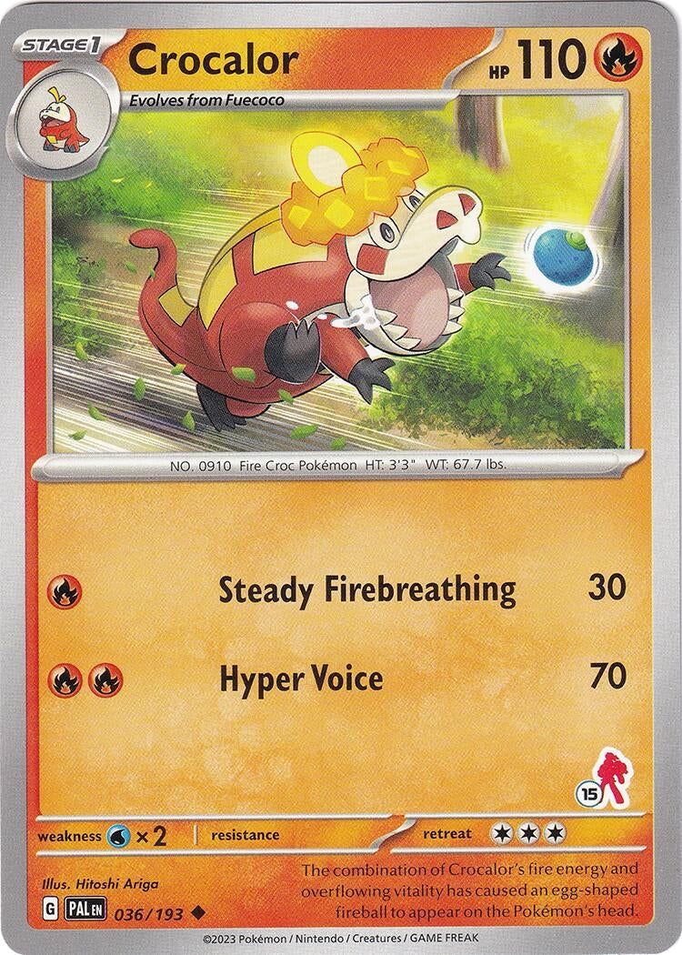 Image for Crocalor - Armarouge 15 (Battle Academy 2024) (036/193) - Pokemon