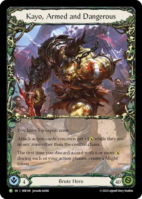 Image for Kayo, Armed and Dangerous - HER108 (Flesh and Blood: Promo Cards) (HER108) - Flesh and Blood TCG