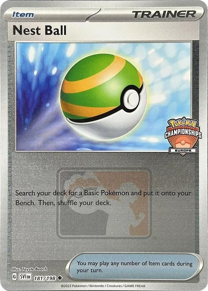 Image for Nest Ball - 181/198 (Europe Championships) (League & Championship Cards) (181/198) - Pokemon