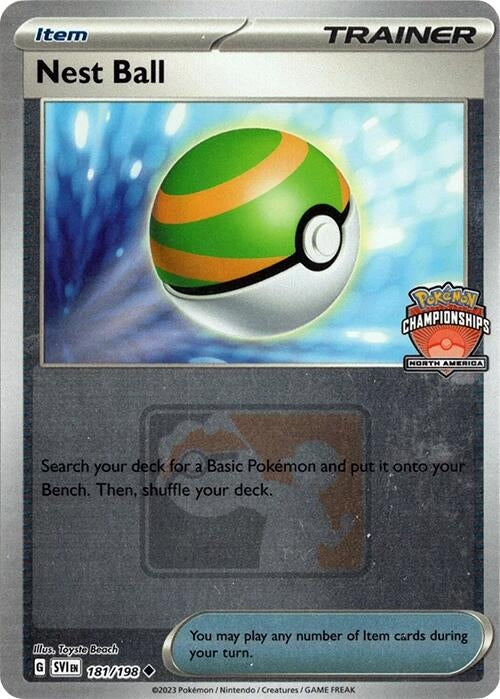 Image for Nest Ball - 181/198 (North America Championships) (League & Championship Cards) (181/198) - Pokemon