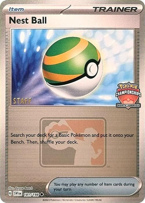 Image for Nest Ball - 181/198 (North America Championships) [Staff] (League & Championship Cards) (181/198) - Pokemon