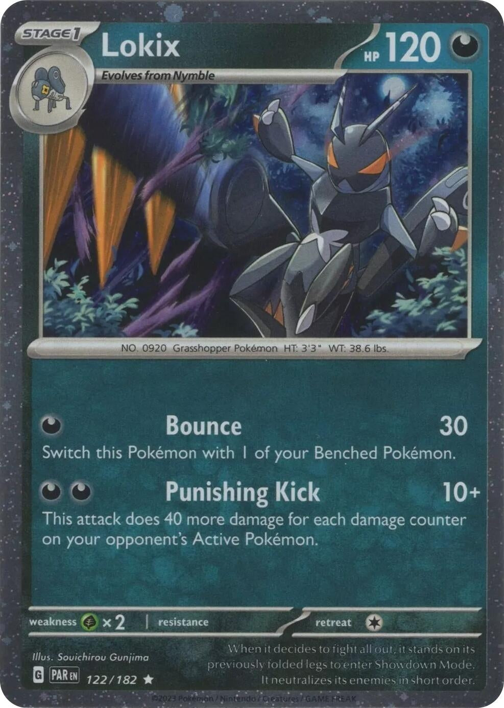 Image for Lokix - 122/182 (Cosmos Holo) (Miscellaneous Cards & Products) (122/182) - Pokemon