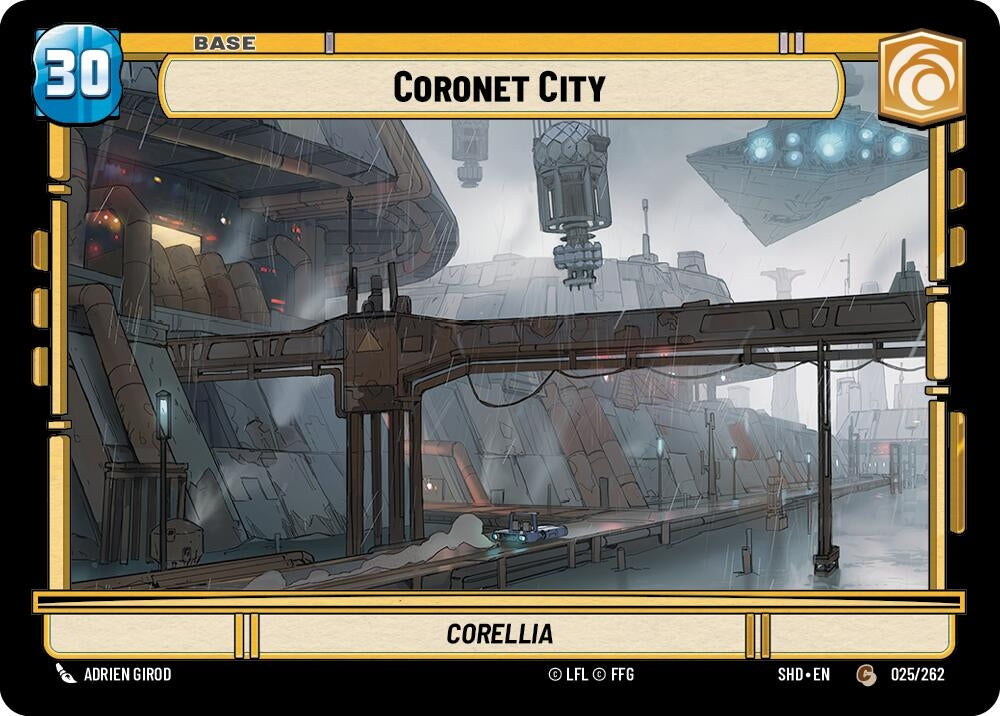 Image for Coronet City // Shield (Shadows of the Galaxy) (025 // T02) - Star Wars: Unlimited