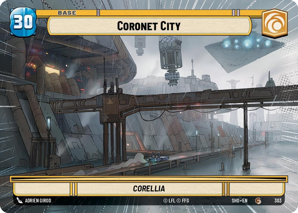 Image for Coronet City // Experience (Hyperspace) (Shadows of the Galaxy) (303 // T03) - Star Wars: Unlimited