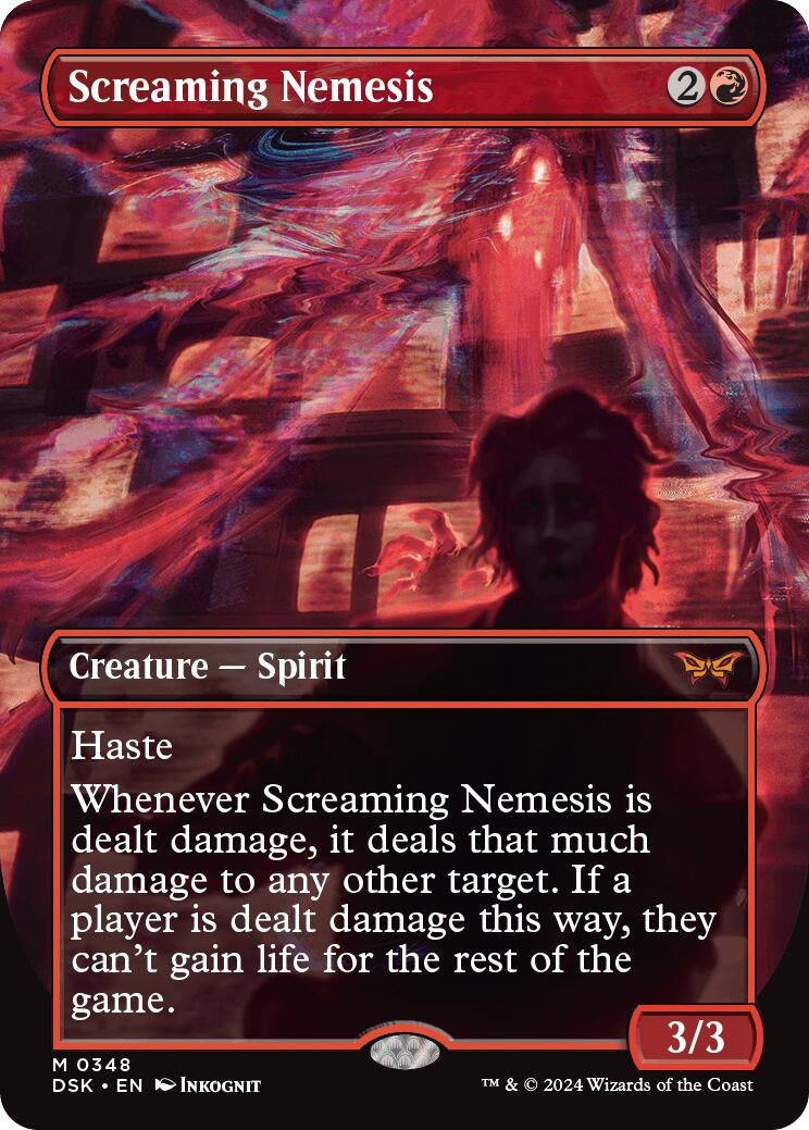 Image for Screaming Nemesis (Borderless) (Duskmourn: House of Horror) (348) - Magic: The Gathering