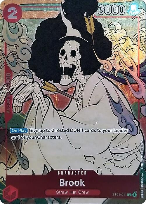 Image for Brook (English Version 1st Anniversary Set) (One Piece Promotion Cards) (ST01-011) - One Piece Card Game
