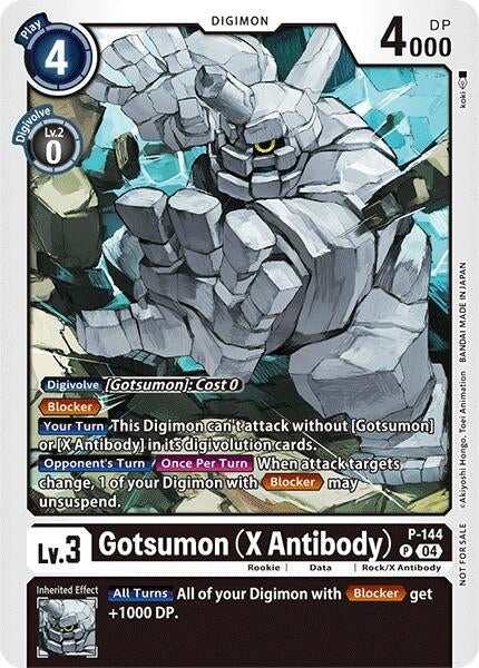 Image for Gotsumon (X Antibody) - P-144 (Store Tournament 2024 Jul. - Sep. Participation Pack) - Digimon Card Game