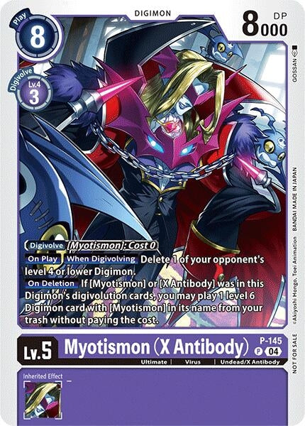 Image for Myotismon (X Antibody) - P-145 (Store Tournament 2024 Jul. - Sep. Participation Pack) - Digimon Card Game