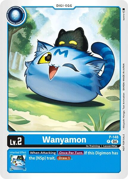 Image for Wanyamon - P-148 (Store Tournament 2024 Jul. - Sep. Participation Pack) - Digimon Card Game