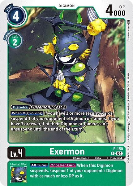 Image for Exermon - P-150 (Store Tournament 2024 Jul. - Sep. Participation Pack) - Digimon Card Game