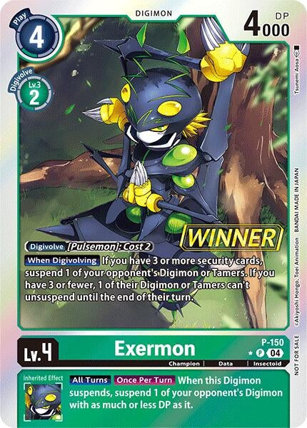 Image for Exermon - P-150 (Store Tournament 2024 Jul. - Sep. Winner Pack) - Digimon Card Game