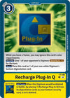 Image for Recharge Plug-In Q - P-146 (Store Tournament 2024 Jul. - Sep. Participation Pack) - Digimon Card Game