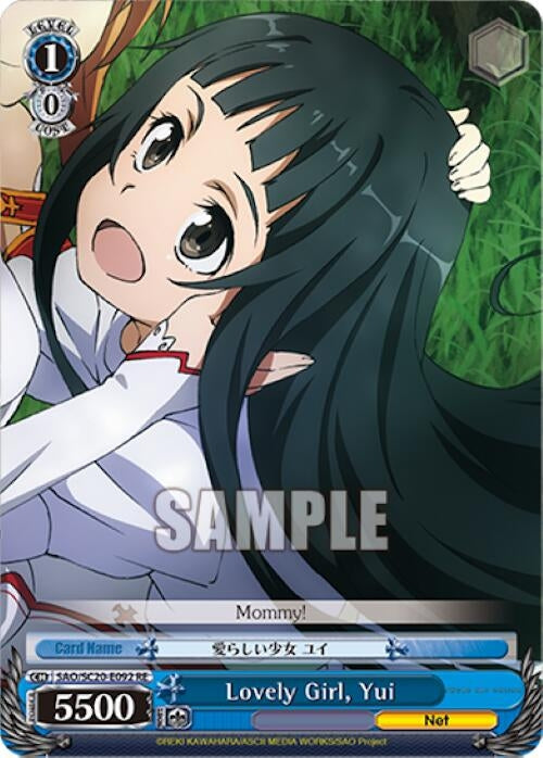 Image for Lovely Girl, Yui (Sword Art Online Chronicle Set) (SAO/SC20-E092 RE) - Weiss Schwarz