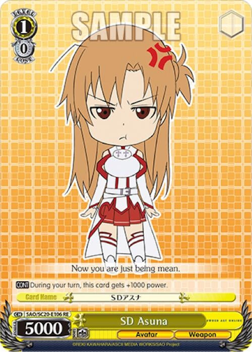 Image for SD Asuna (Sword Art Online Chronicle Set) (SAO/SC20-E106 RE) - Weiss Schwarz