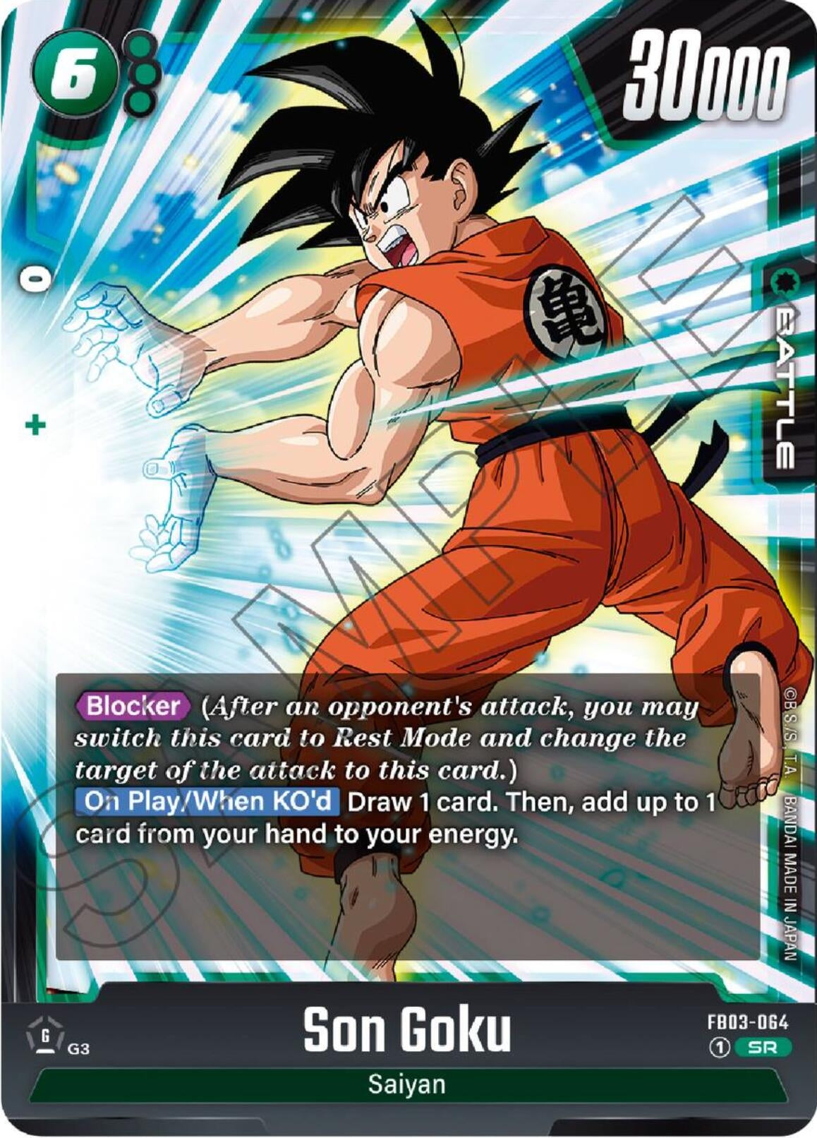 Image for Son Goku - FB03-064 (Raging Roar) (FB03-064) - Dragon Ball Super: Fusion World