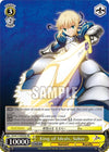 Image for King of Ideals, Saber (SP) (Fate/Zero Chronicle Set) (FZ/SC17-E002SP RE) - Weiss Schwarz