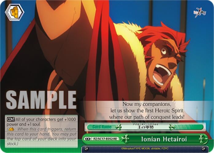 Image for Ionian Hetairoi (Fate/Zero Chronicle Set) (FZ/SC17-E052 RE) - Weiss Schwarz