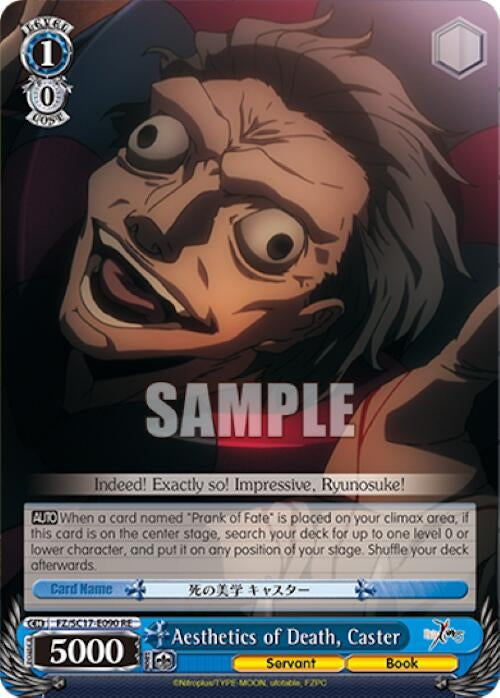 Image for Aesthetics of Death, Caster (Fate/Zero Chronicle Set) (FZ/SC17-E090 RE) - Weiss Schwarz