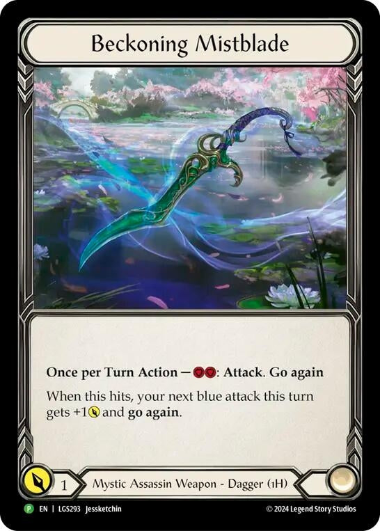 Image for Beckoning Mistblade - LGS293 (Flesh and Blood: Promo Cards) (LGS293) - Flesh and Blood TCG