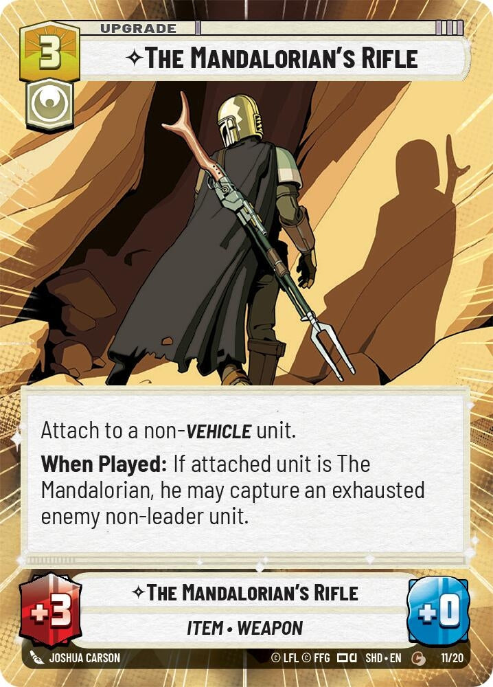 Image for The Mandalorian's Rifle (Hyperspace) (Shadows of the Galaxy: Weekly Play Promos) (11/20) - Star Wars: Unlimited