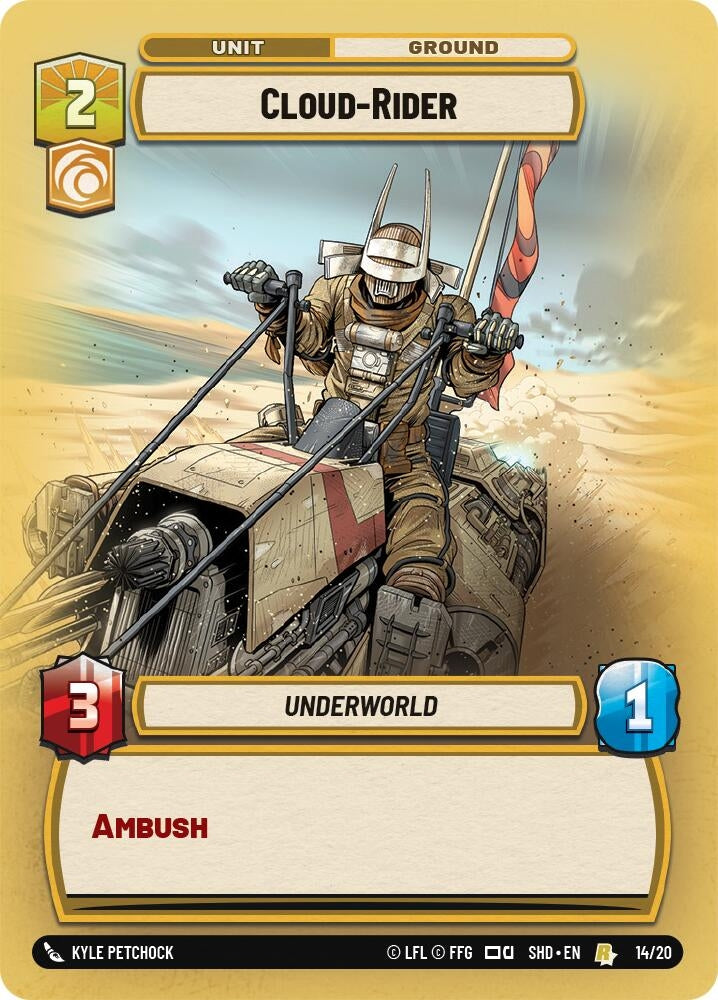 Image for Cloud-Rider (Shadows of the Galaxy: Weekly Play Promos) (14/20) - Star Wars: Unlimited