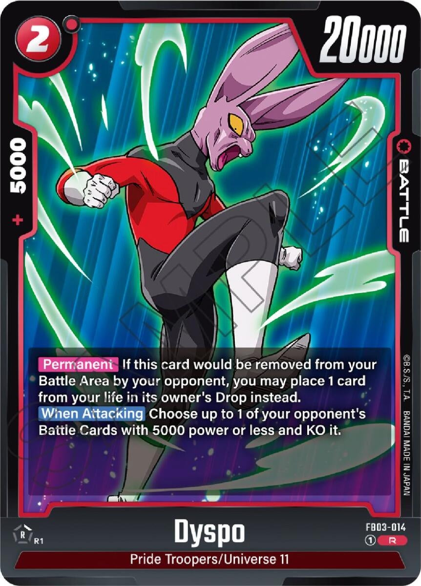 Image for Dyspo - FB03-014 (Raging Roar) (FB03-014) - Dragon Ball Super: Fusion World