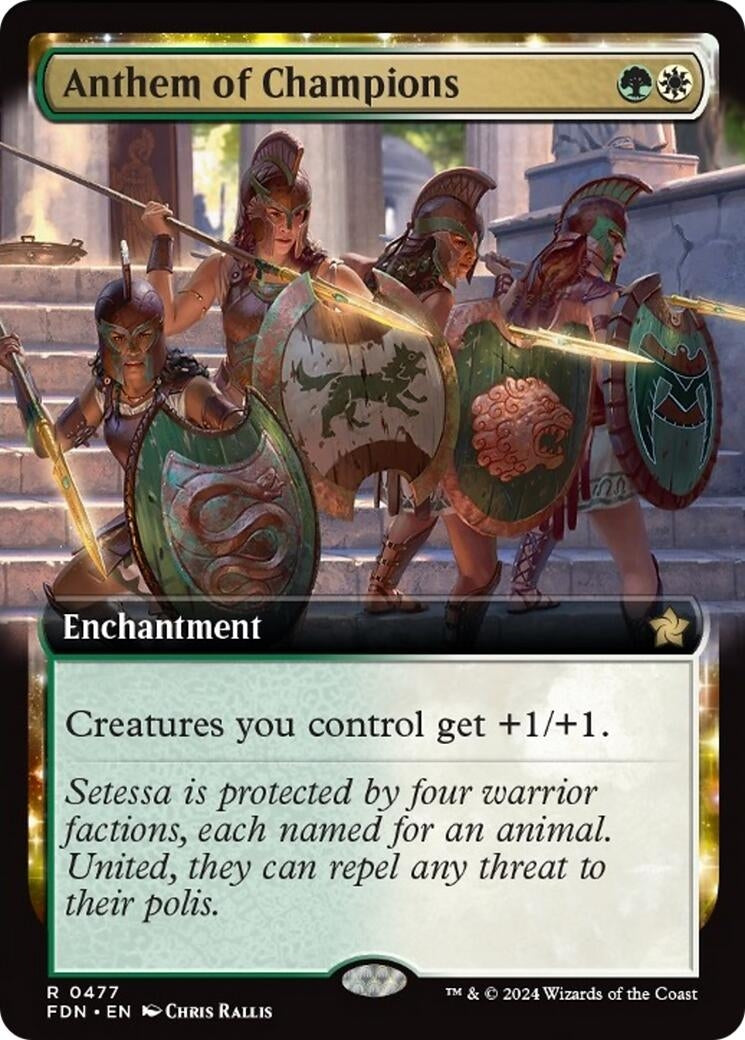 Image for Anthem of Champions (Extended Art) (Foundations) (477) - Magic: The Gathering