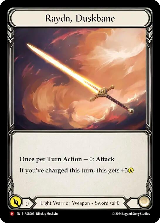 Image for Raydn, Duskbane (Armory Deck: Boltyn) (ASB002) - Flesh and Blood TCG