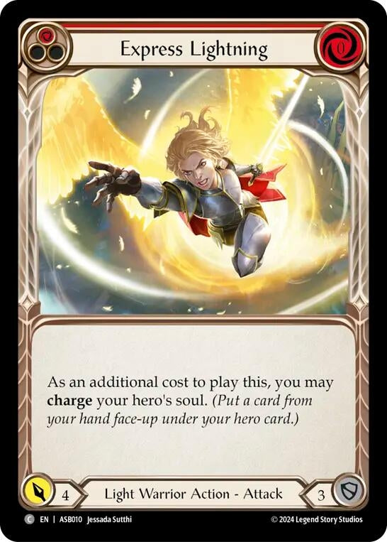 Image for Express Lightning (Red) (Armory Deck: Boltyn) (ASB010) - Flesh and Blood TCG