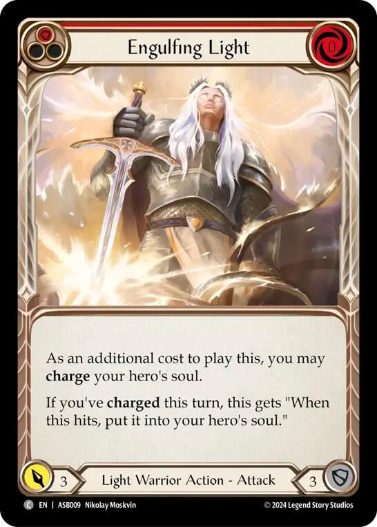 Image for Engulfing Light (Red) (Armory Deck: Boltyn) (ASB009) - Flesh and Blood TCG