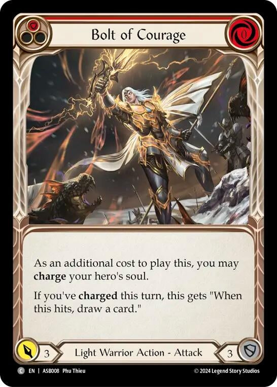 Image for Bolt of Courage (Red) (Armory Deck: Boltyn) (ASB008) - Flesh and Blood TCG