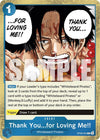 Image for Thank You...for Loving Me!! (Two Legends) (OP08-053) - One Piece Card Game