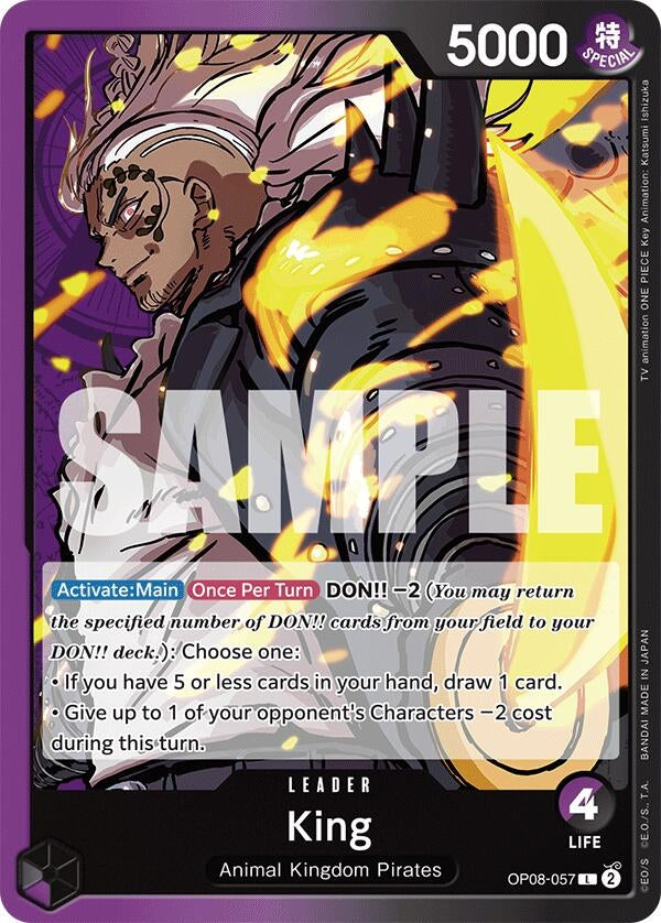 Image for King (057) (Two Legends) (OP08-057) - One Piece Card Game