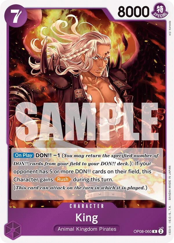 Image for King (060) (Two Legends) (OP08-060) - One Piece Card Game