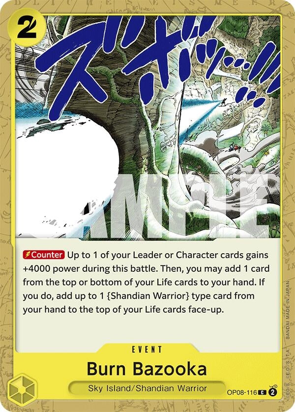 Image for Burn Bazooka (Two Legends) (OP08-116) - One Piece Card Game