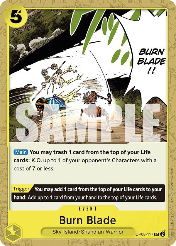 Image for Burn Blade (Two Legends) (OP08-117) - One Piece Card Game