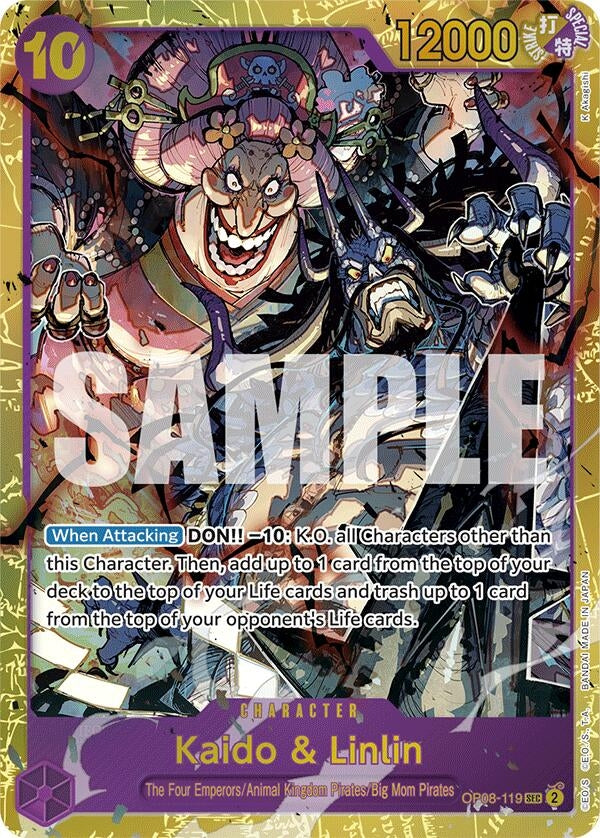 Image for Kaido & Linlin (Two Legends) (OP08-119) - One Piece Card Game