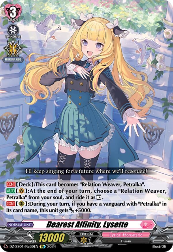 Image for Dearest Affinity, Lysette (DZ-SS01: Festival Booster 2024) (DZ-SS01/Re30EN) - Cardfight Vanguard