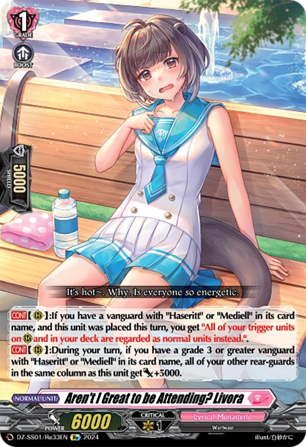 Image for Aren't I Great to be Attending? Livora (DZ-SS01: Festival Booster 2024) (DZ-SS01/Re33EN) - Cardfight Vanguard