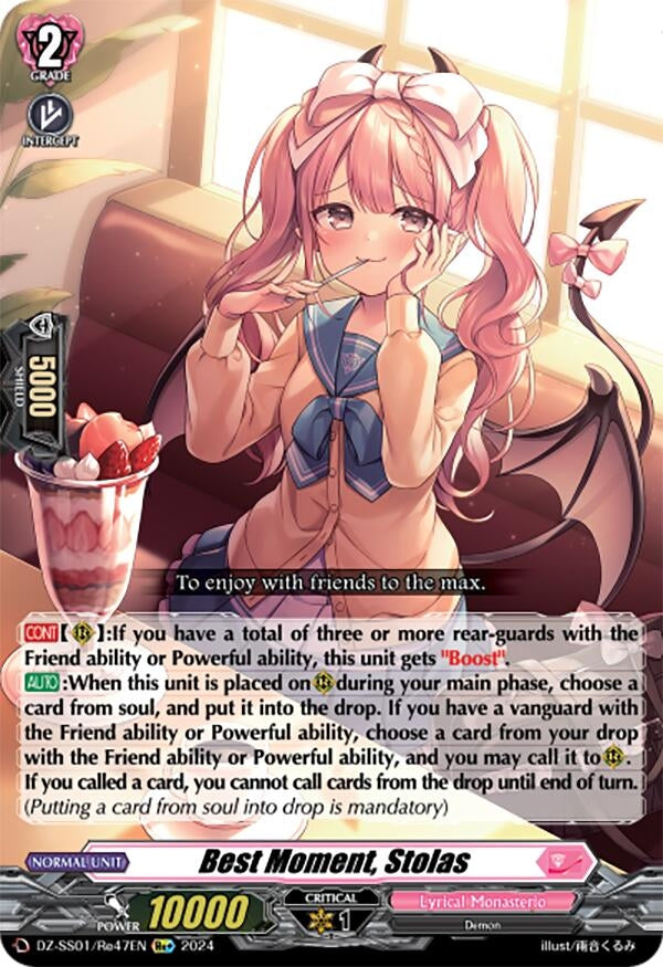 Image for Best Moment, Stolas (DZ-SS01: Festival Booster 2024) (DZ-SS01/Re47EN) - Cardfight Vanguard