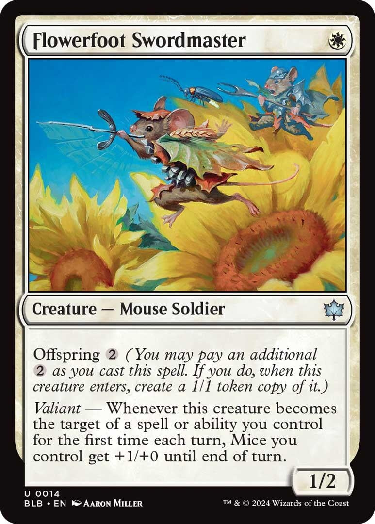 Image for Flowerfoot Swordmaster (Bloomburrow) (14) - Magic: The Gathering