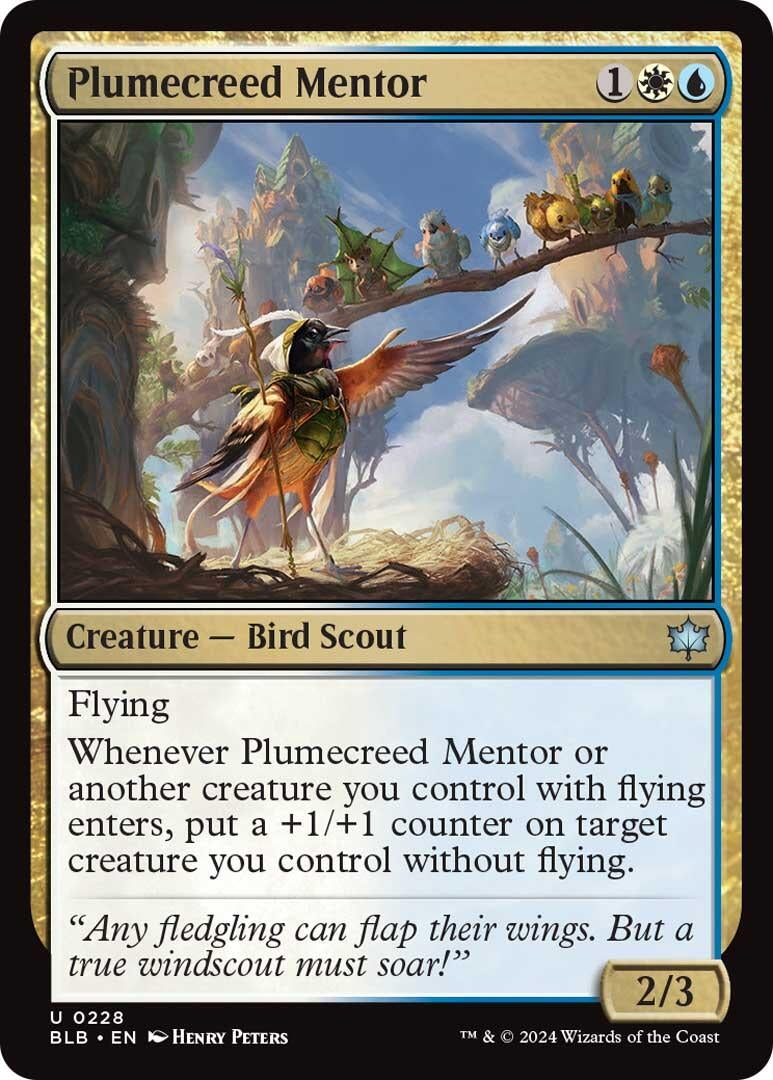 Image for Plumecreed Mentor (Bloomburrow) (228) - Magic: The Gathering