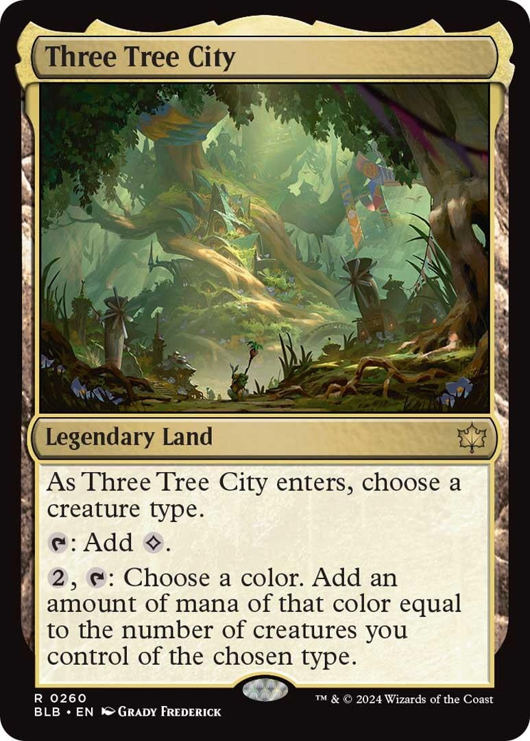 Image for Three Tree City (Bloomburrow) (260) - Magic: The Gathering