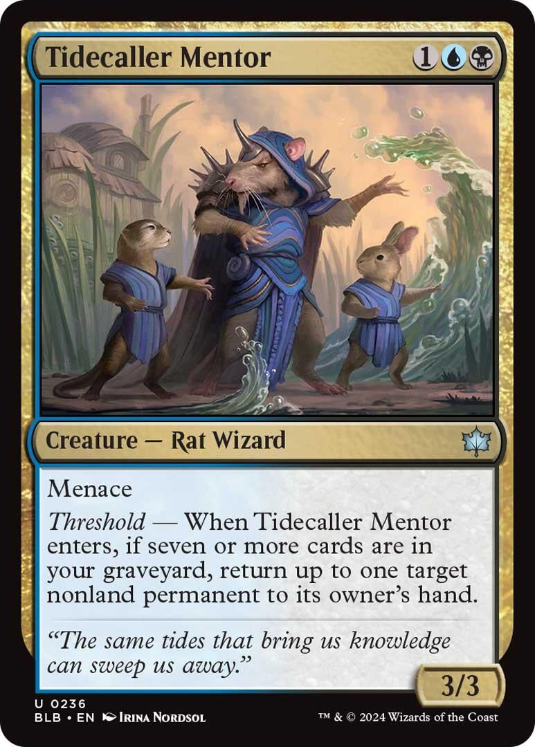Image for Tidecaller Mentor (Bloomburrow) (236) - Magic: The Gathering