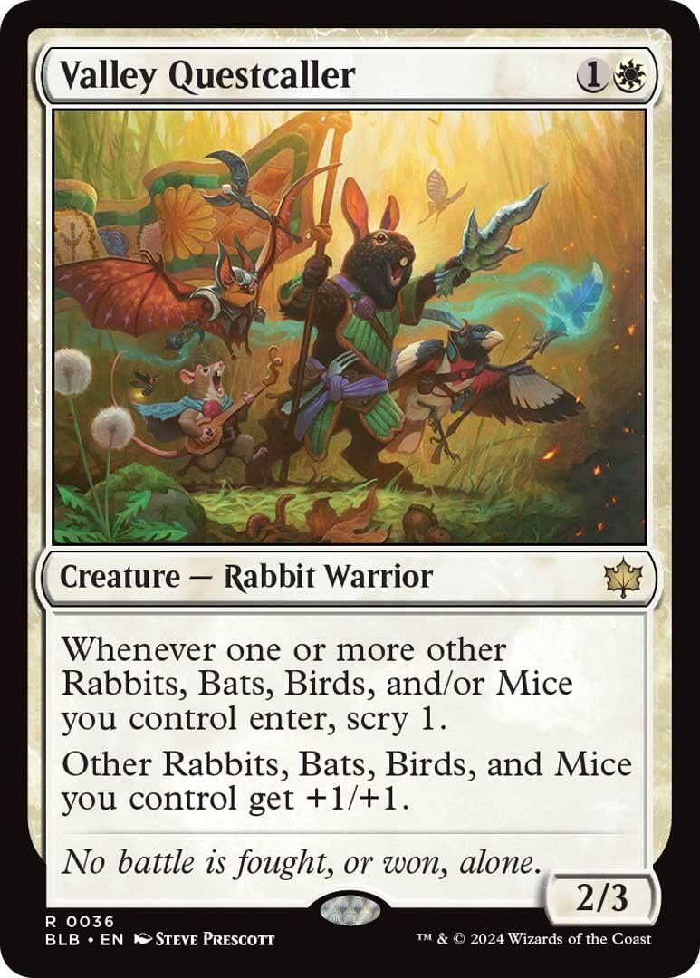 Image for Valley Questcaller (Bloomburrow) (36) - Magic: The Gathering