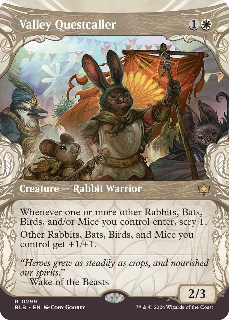Image for Valley Questcaller (Showcase) (Bloomburrow) (299) - Magic: The Gathering