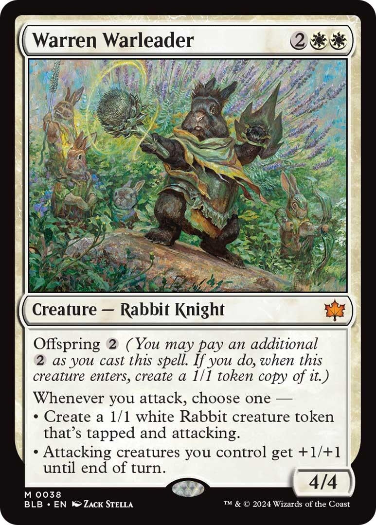 Image for Warren Warleader (Bloomburrow) (38) - Magic: The Gathering