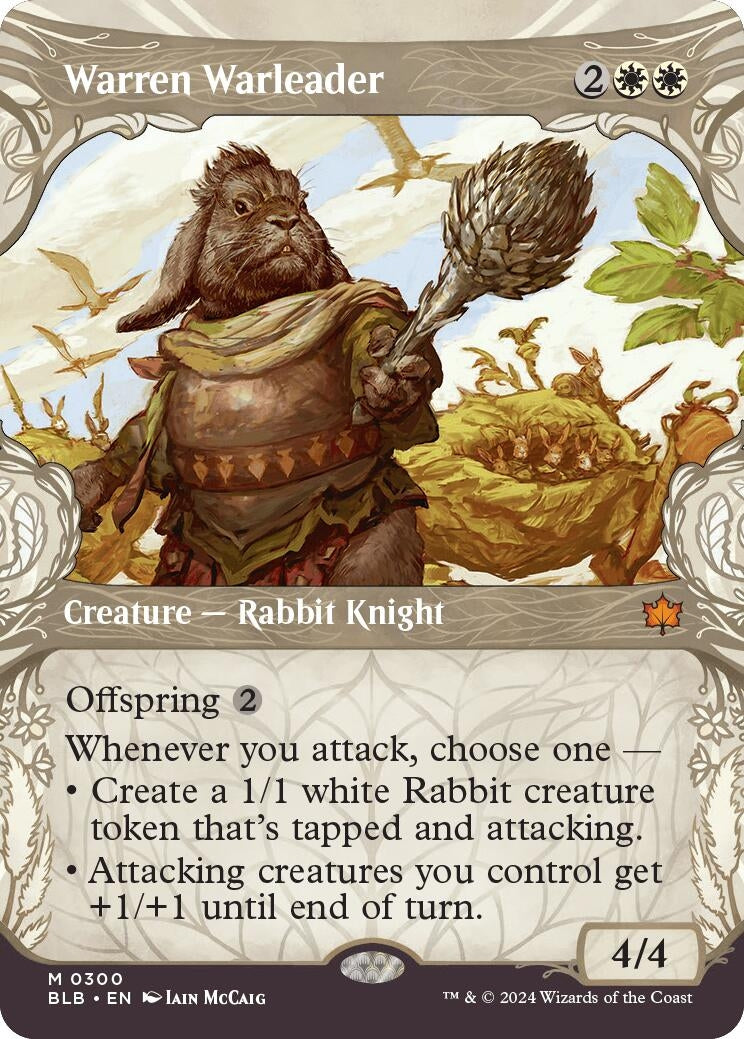 Image for Warren Warleader (Showcase) (Bloomburrow) (300) - Magic: The Gathering