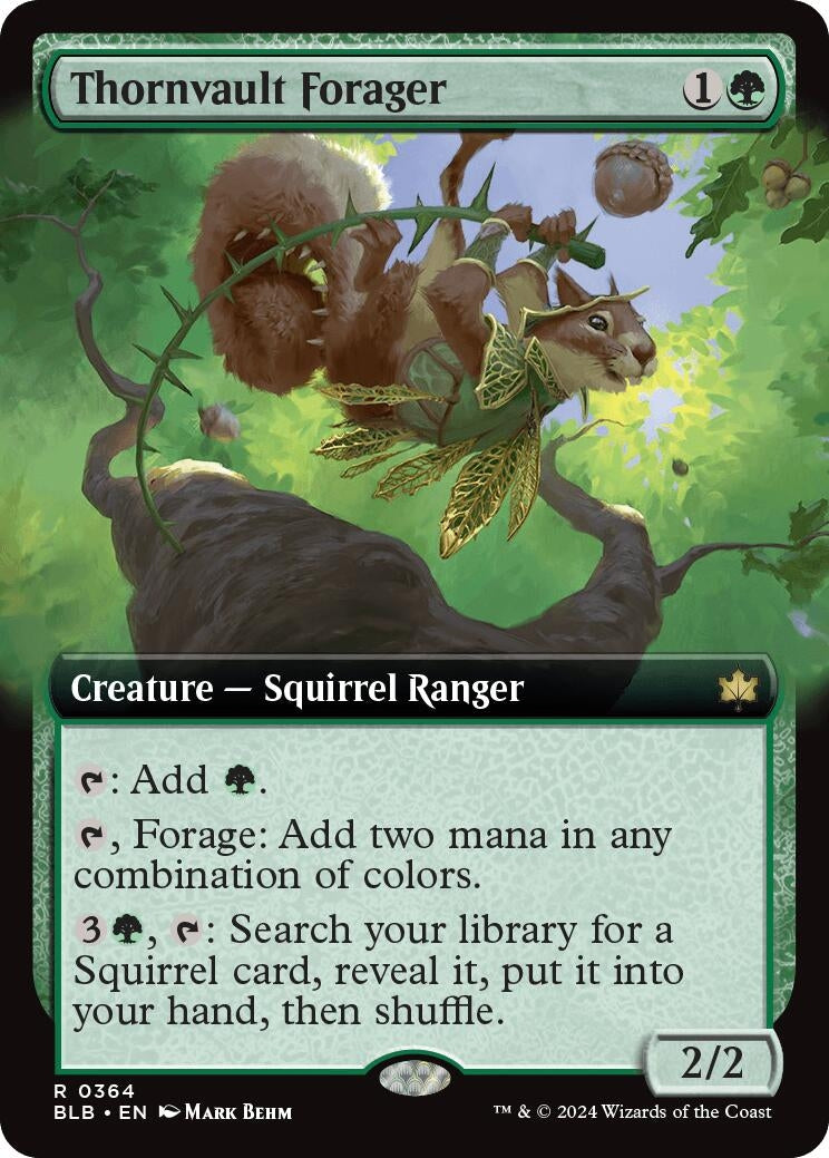Image for Thornvault Forager (Extended Art) (Bloomburrow) (364) - Magic: The Gathering